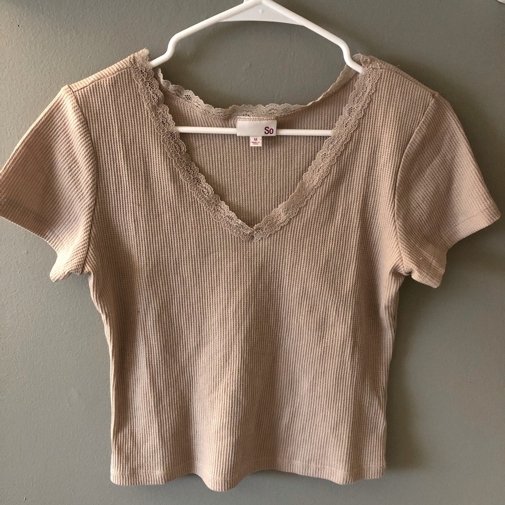 V-neck top